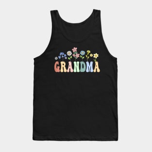 Grandma  Women Wildflower Floral Grandma Tank Top